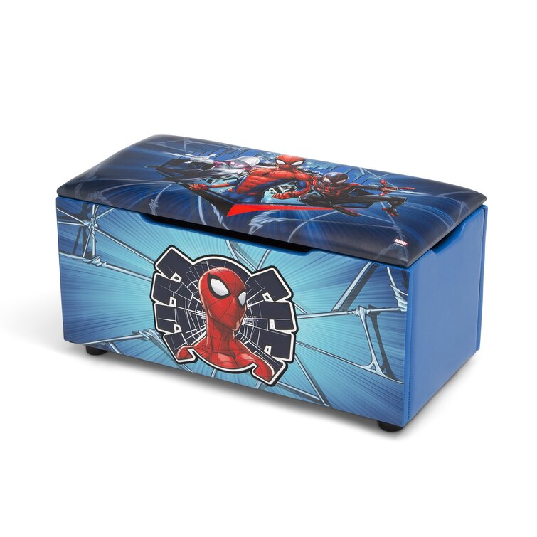 Delta Children Spider-Man Upholstered Toy Box/Bench With Lid By